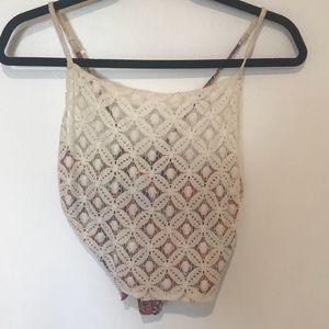 Free People Tie Crop Top